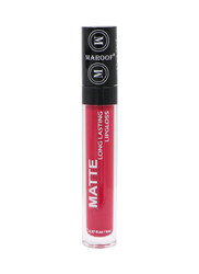 MAROOF Matte Long Lasting Lipgloss 8ml, 01 Pink Wave