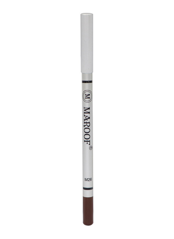 Maroof Soft Eye and Lip Liner Pencil, M26 Wood Brown