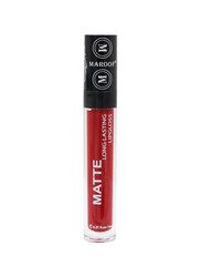 MAROOF Matte Long Lasting Lipgloss 8ml, 04 Cherry Red