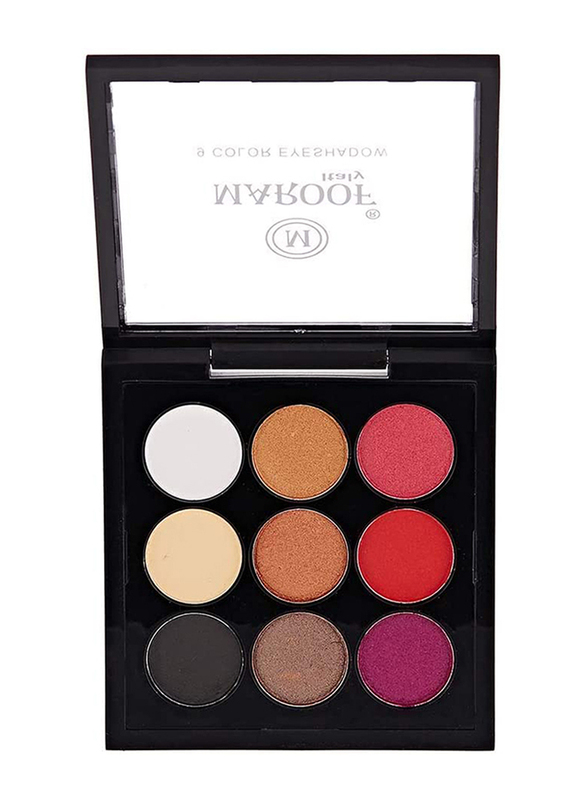 Maroof 9 Color Eyeshadow, 7.2g, 04 Multicolour, Multicolour