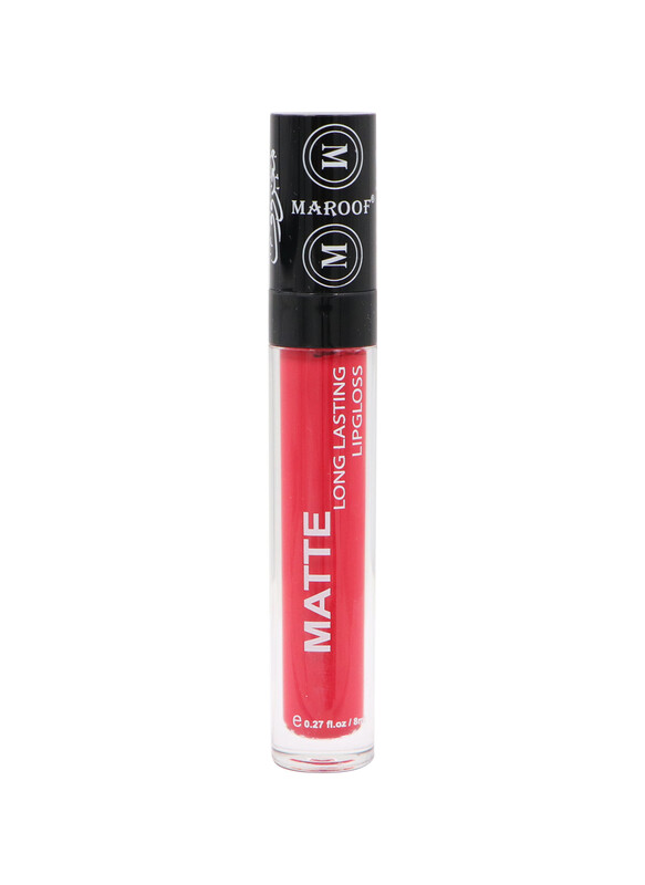 MAROOF Matte Long Lasting Lipgloss 8ml, 12 Kiss Me