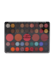 Maroof 36 Eyeshadow & 5 Blusher Long Lasting Non Toxic Professional Palette, Multicolour