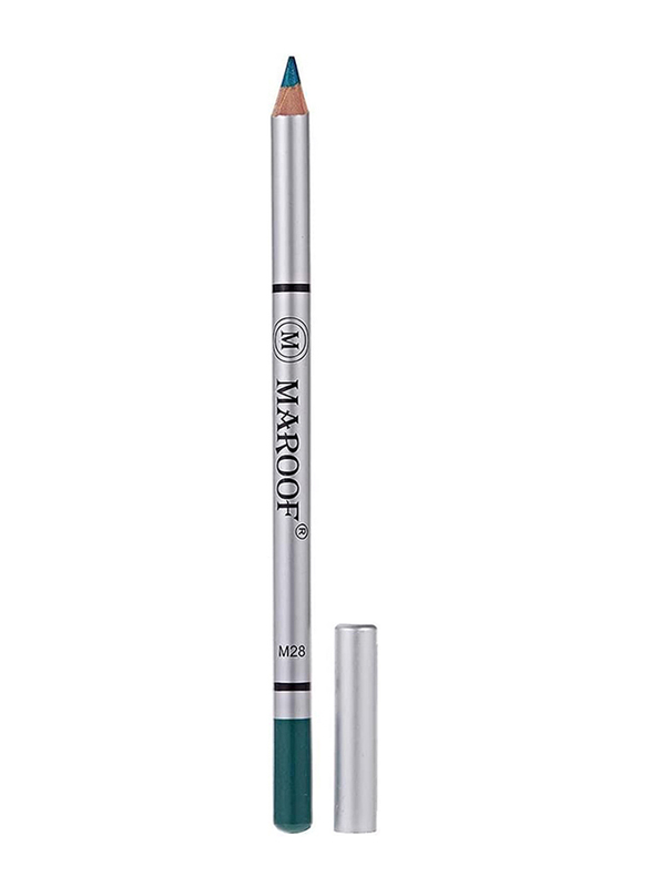 Maroof Soft Eye and Lip Liner Pencil, 28 Turquoise, Blue