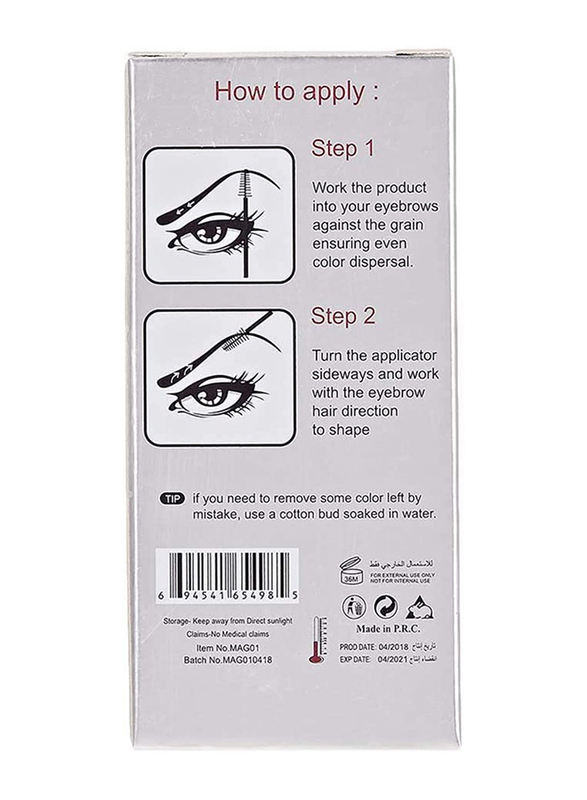 Maroof Eyebrow Styling Mascara, 6.5ml, 10 Brown, Brown