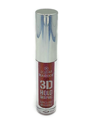 Maroof 3D Holographic Sparkle Lip Gloss, 5g, 15 Brown, Brown