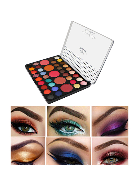 Maroof 36 Eyeshadow & 5 Blusher Long Lasting Non Toxic Professional Palette, Multicolour