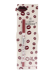 Maroof 24 Hour Long Lasting Water Proof Retractable Matte Lip Liner, 1.2gm, Plum Red, Red