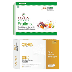 Oshea Herbals Gold and Fruitmix Facial Kit Set, 126g