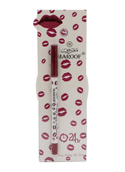 Maroof 24 Hour Long Lasting Water Proof Retractable Matte Lip Liner, 1.2gm, Cherry Red, Red