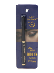 Maroof Professional Waterproof Eyeliner Pen, 2g, Bold Black, Black