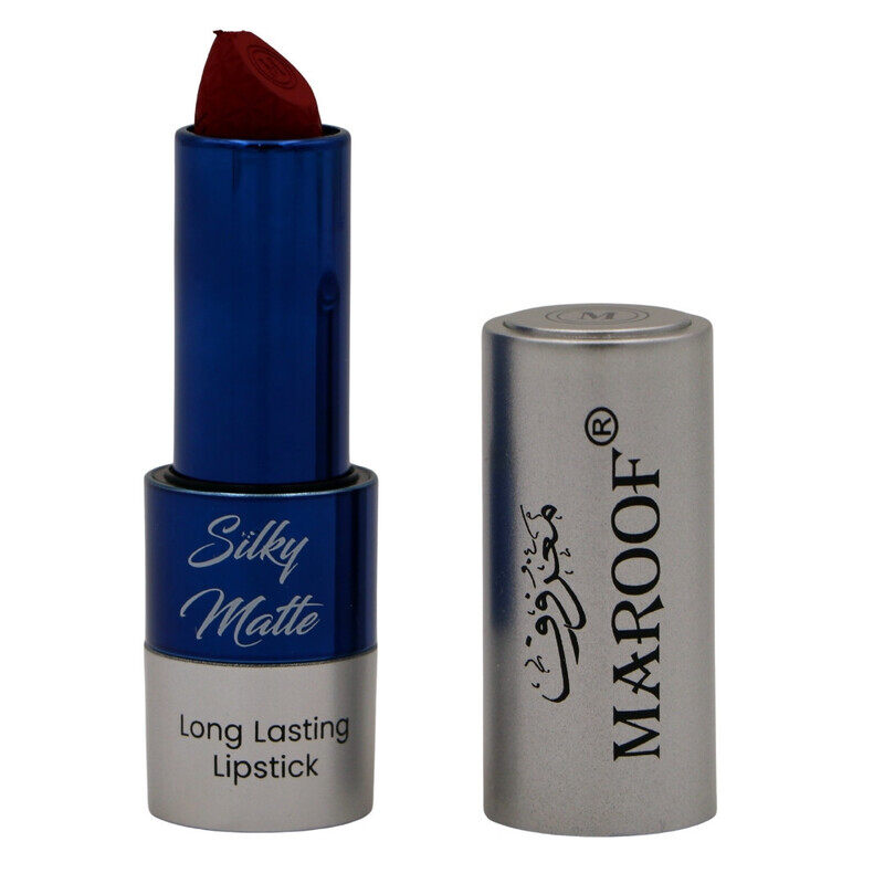 

MAROOF Silky Matte Long Lasting Lipstick 3.8g, 06 Majestic Maroon