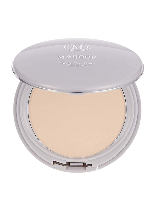 Maroof MAROOF Three Way Cake Wet and Dry Compact Foundation, 01 Fair