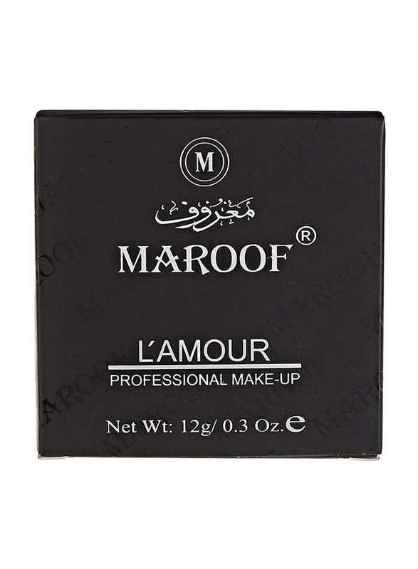 Maroof L'Amour Professional Makeup Pressed Powder, 12g, 03 Beige, Beige