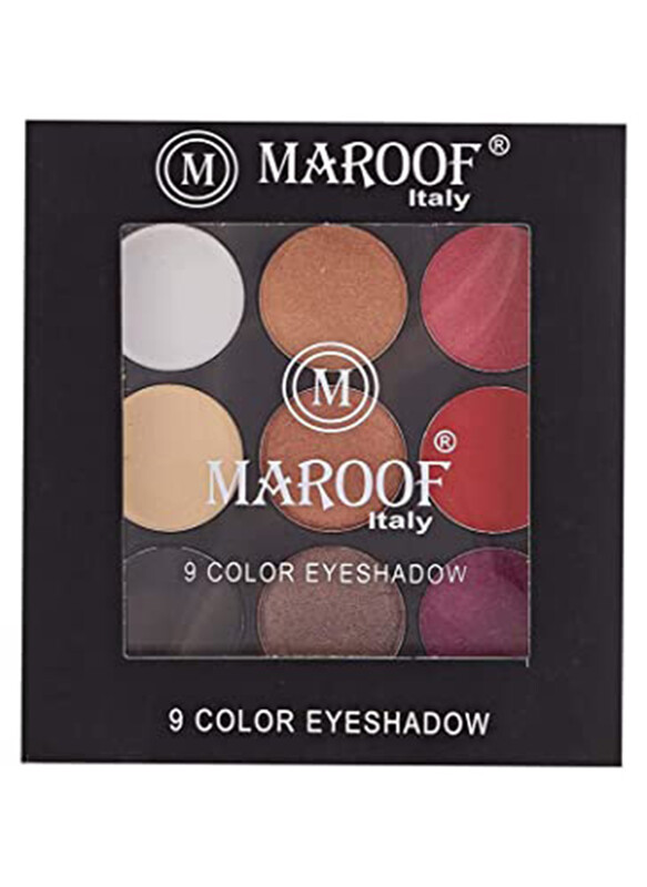 Maroof Lip Trio Set And 9 Color Eyeshadow Palette Combo, Pack of 4, Multicolour