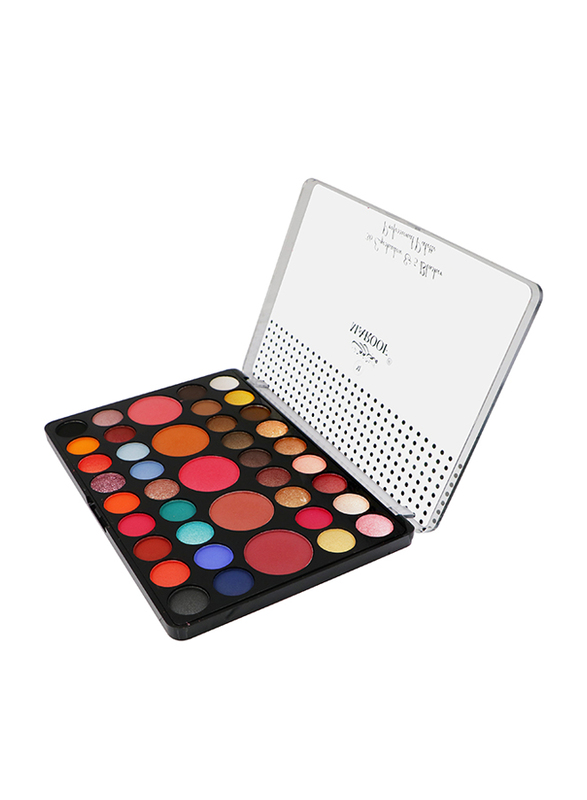 Maroof 36 Eyeshadow & 5 Blusher Long Lasting Non Toxic Professional Palette, Multicolour