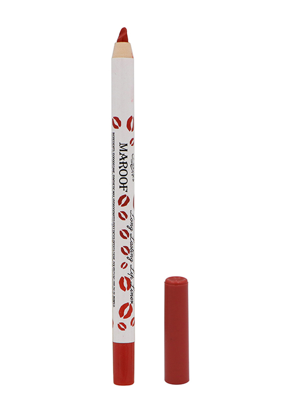 Maroof 24 Hour Long Lasting Water Proof Retractable Matte Lip Liner, 1.2gm, Darling Peach, Pink