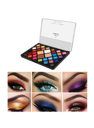 Maroof 30 Eyeshadow & 4 Highlighters Long Lasting Non Toxic Professional Palette, Multicolour