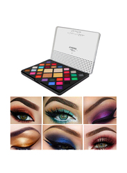 Maroof 30 Eyeshadow & 4 Highlighters Long Lasting Non Toxic Professional Palette, Multicolour