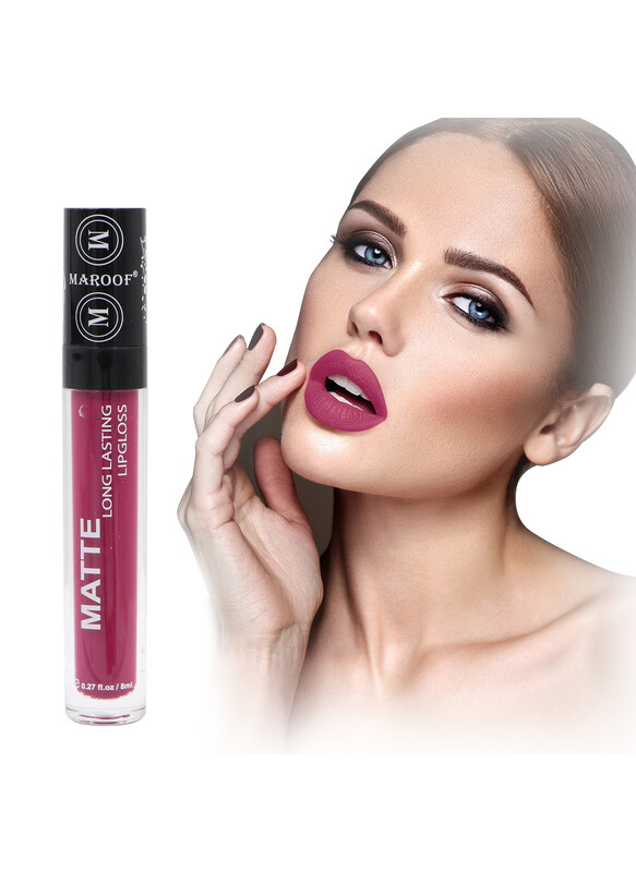 MAROOF Matte Long Lasting Lipgloss 8ml, 10 Sparkle