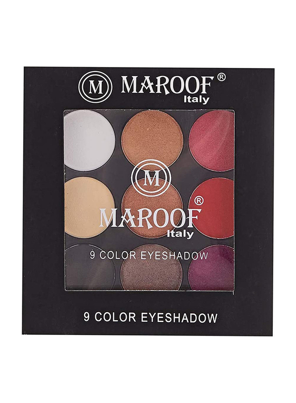 Maroof 9 Color Eyeshadow, 7.2g, 04 Multicolour, Multicolour