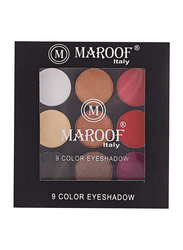 Maroof 9 Color Eyeshadow, 7.2g, 04 Multicolour, Multicolour