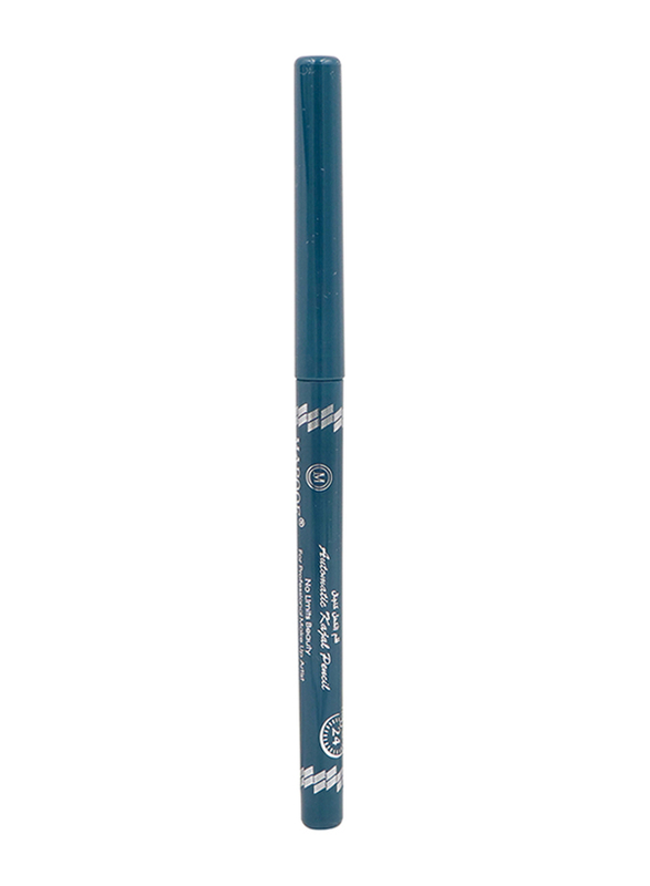 Maroof 24 Hours Long Lasting Water Proof Automatic Real Jet Black Retractable Kajal Eye Pencil, 0.35gm, Navy Blue, Blue