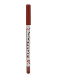 Maroof 24 Hour Long Lasting Water Proof Retractable Matte Lip Liner, 1.2gm, Caramel, Brown