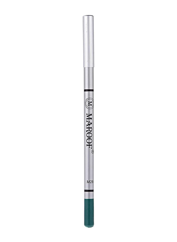 Maroof Soft Eye and Lip Liner Pencil, 28 Turquoise, Blue