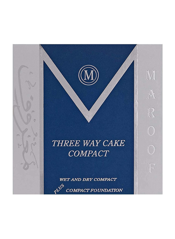 Maroof MAROOF Three Way Cake Wet and Dry Compact Foundation, 01 Fair