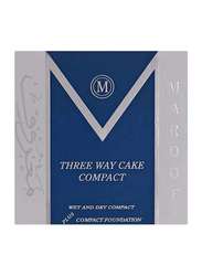 Maroof MAROOF Three Way Cake Wet and Dry Compact Foundation, 01 Fair