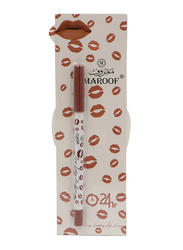 Maroof 24 Hour Long Lasting Water Proof Retractable Matte Lip Liner, 1.2gm, Hazel, Brown