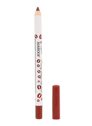 Maroof 24 Hour Long Lasting Water Proof Retractable Matte Lip Liner, 1.2gm, Hazel, Brown