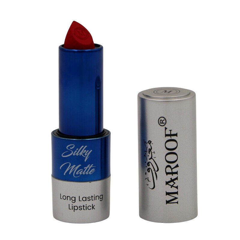 

MAROOF Silky Matte Long Lasting Lipstick 3.8g, 04 Rich Ruby
