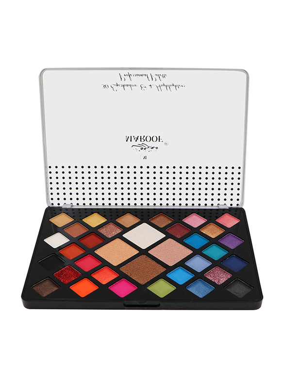 Maroof 30 Eyeshadow & 4 Highlighters Long Lasting Non Toxic Professional Palette, Multicolour