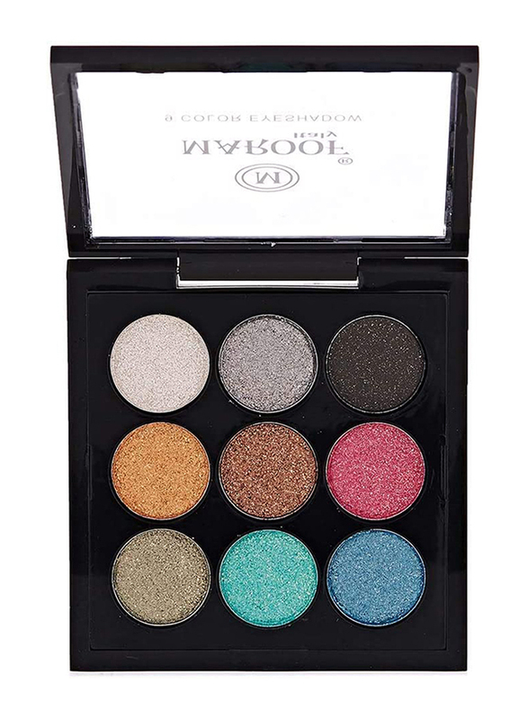 Maroof 9 Color Eyeshadow, 7.2g, 02 Multicolour, Multicolour