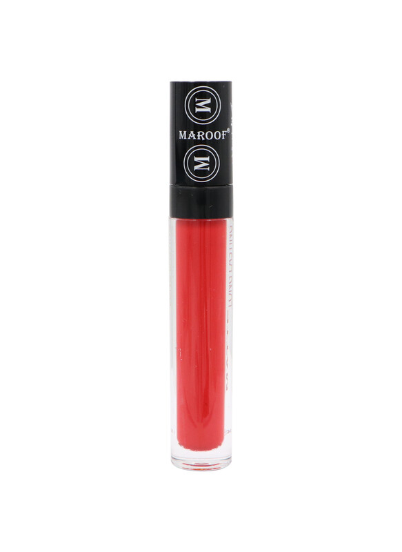 MAROOF Matte Long Lasting Lipgloss 8ml, 09 Tempting Red