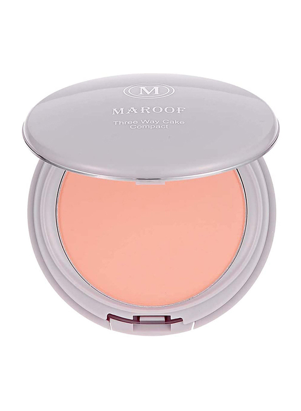 Maroof Three Way Cake Wet and Dry Compact Foundation, 05 Medium Beige