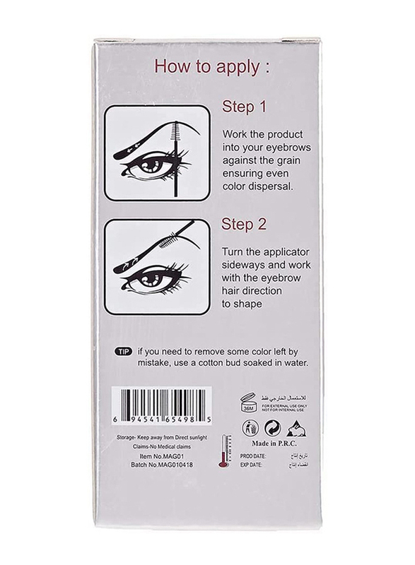 Maroof Eyebrow Styling Mascara, 6.5ml, 07 Dark Brown, Brown