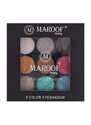 Maroof 9 Color Eyeshadow, 7.2g, 02 Multicolour, Multicolour