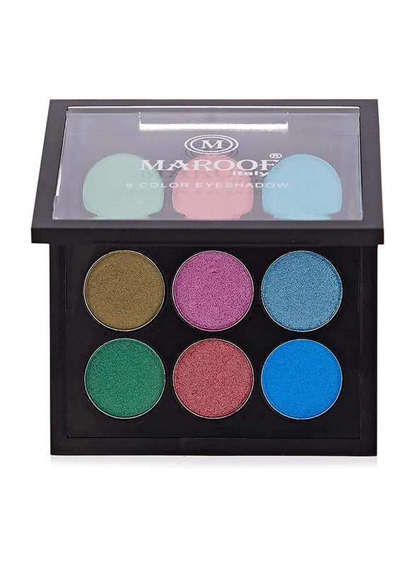 Maroof 9 Color Eyeshadow, 7.2g, 03 Multicolour, Multicolour