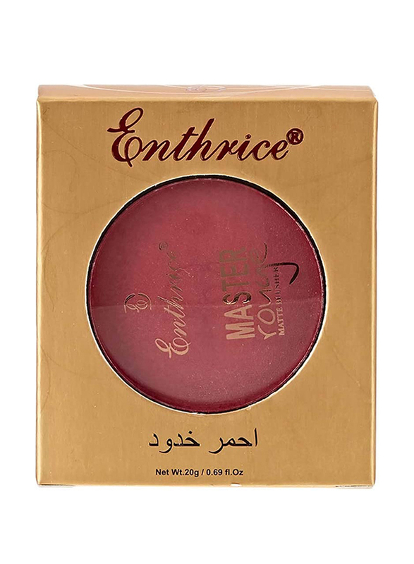 Enthrice Master Rouge Matte Blusher, 20gm, 14 Maroon, Red