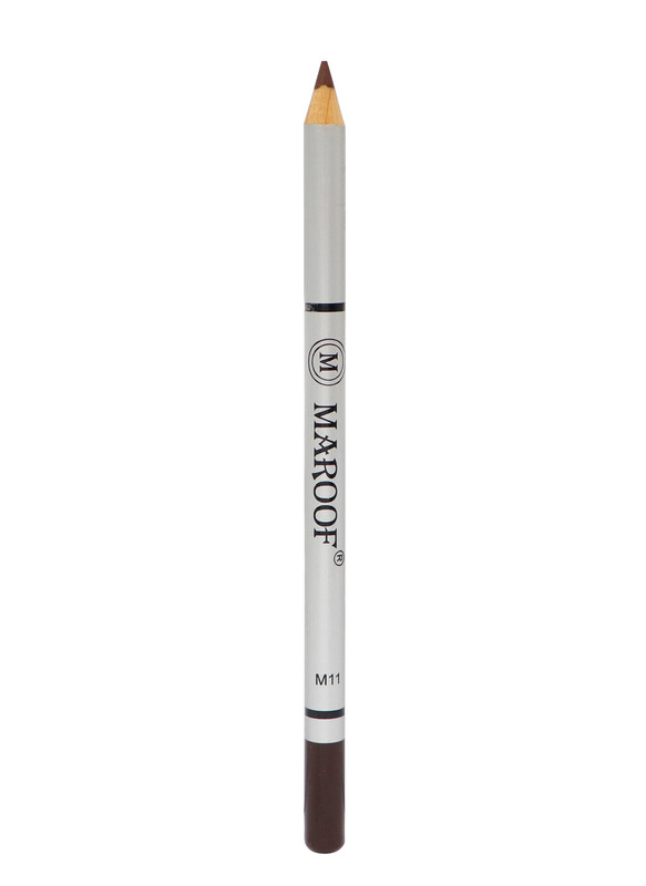 Maroof Soft Eye and Lip Liner Pencil, M11 Medium Brown