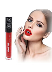 MAROOF Matte Long Lasting Lipgloss 8ml, 07 Fire Red