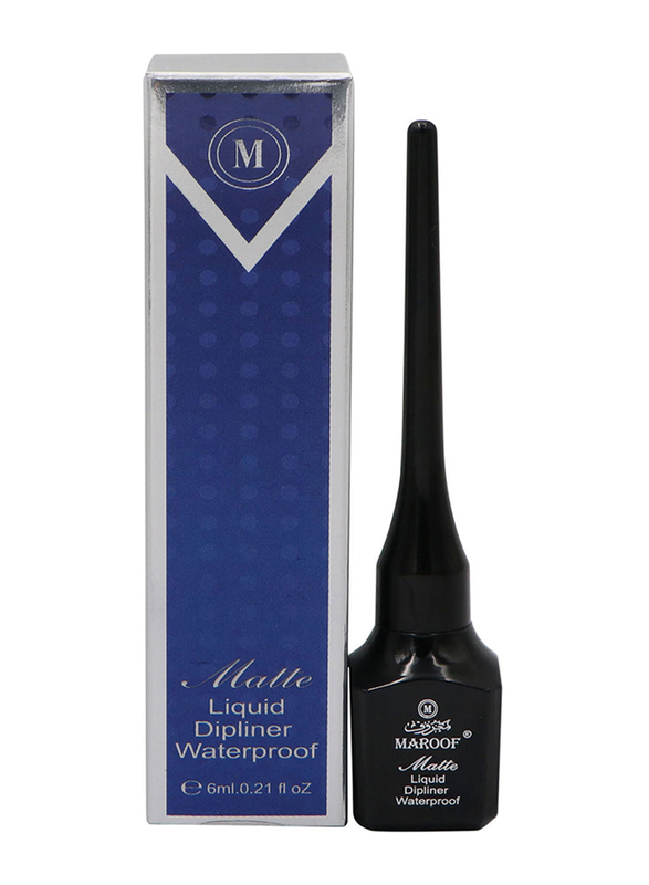 Maroof Waterproof Matte Liquid Lipliner, 6ml, Black