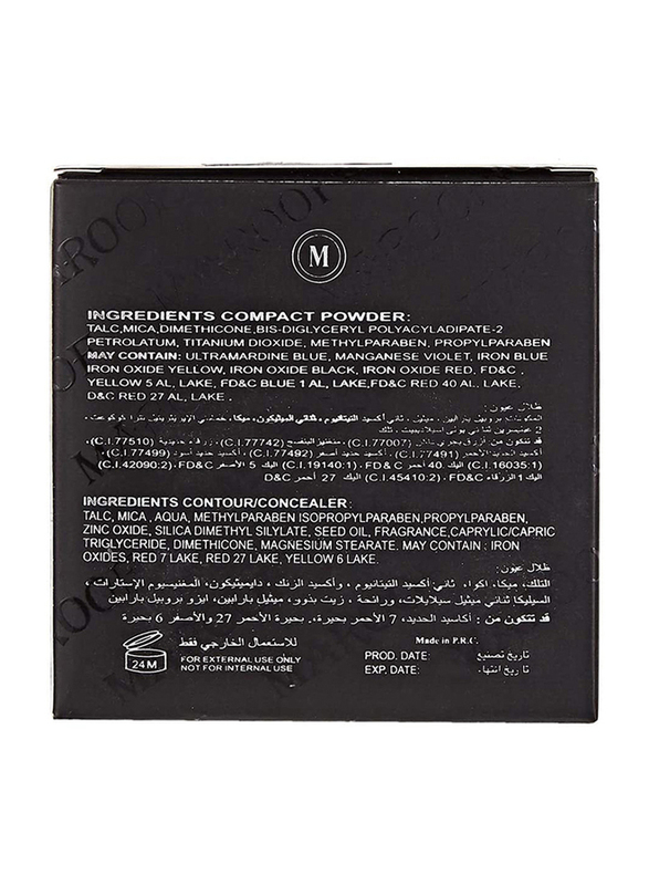 Maroof L'Amour Professional Makeup Pressed Powder, 12g, 02 Beige, Beige