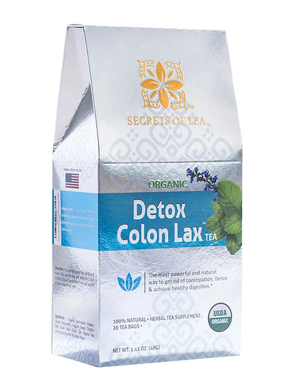 Secrets of Tea Detox Colon Lax Tea, 20 Tea Bags