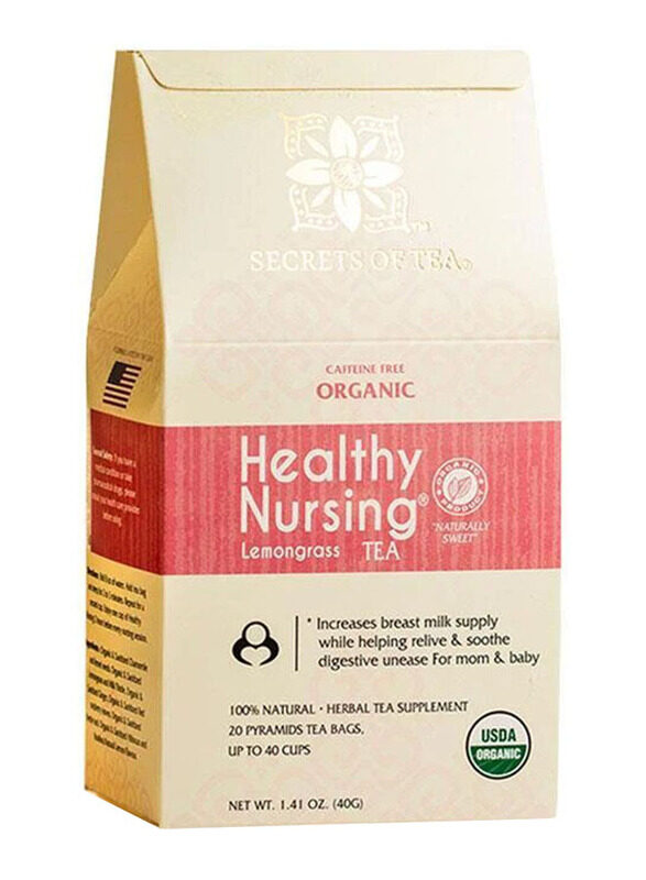 

Secrets of Tea Healthy Nursing Lemongrass Lactation Tea, 20 Tea Bags