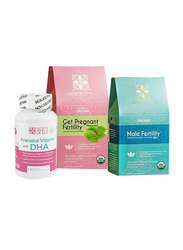 Secrets of Tea Peppermint Prenatal Daily Vitamins Mens Fertility Tea, 3 Pack