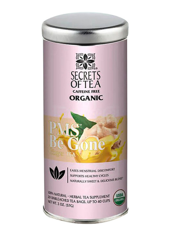 Secrets of Tea Ginger PMS Be Gone Tea, 20 Tea Bags