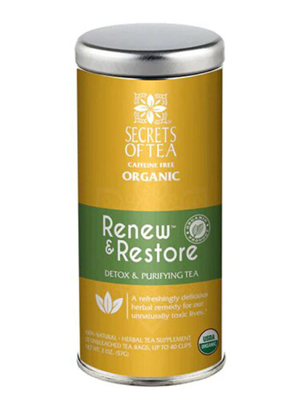 

Secrets of Tea Renew & Restore Detox Tea, 20 Tea Bags